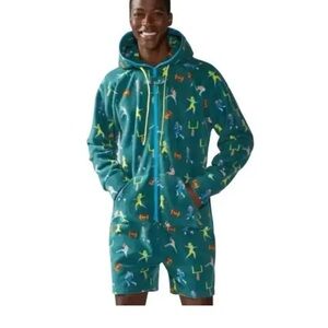 Chubbies The Armchair Quarterback Fleece Hooded Football One Piece